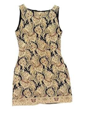 Vintage Dress: Patricia Jones USA Sleeveless Paisley Brocade Sheath